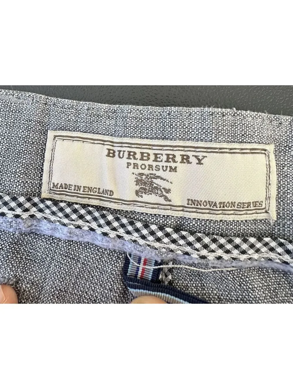 Burberry Prorsum Gray Linen Blend Pants 40